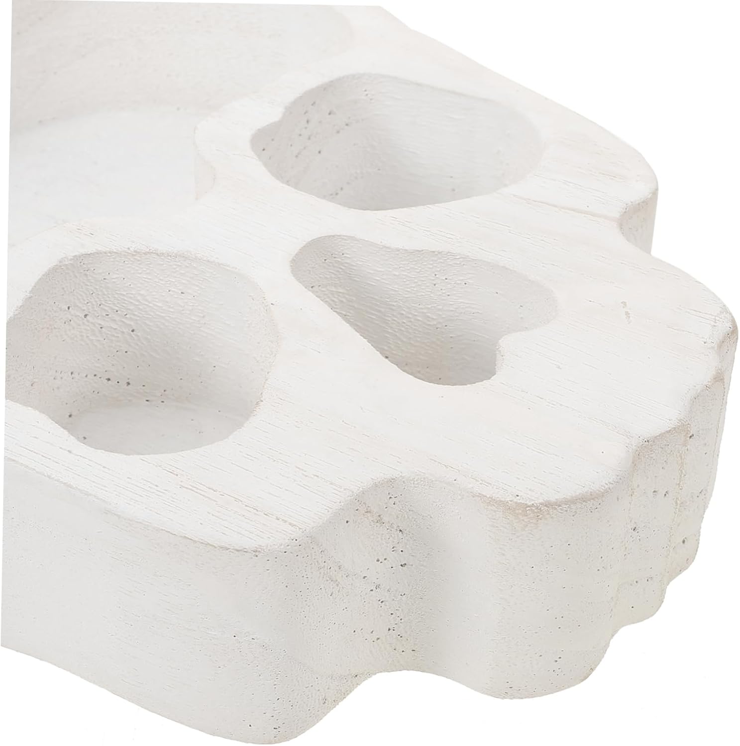 PRETYZOOM Skull Candle Holder Serving Tray for Halloween Parties