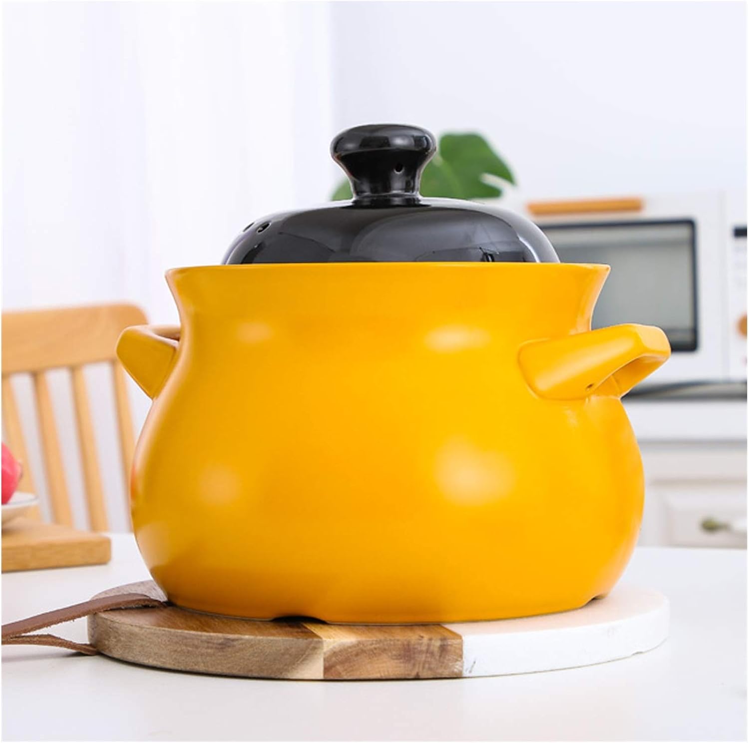 SISWIM Soup Pot Stockpot with Lid 19cm Yellow