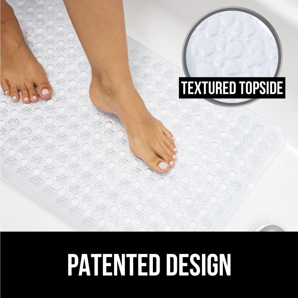 GORILLA GRIP Toilet Lid Cover and Shower Mat Bundle