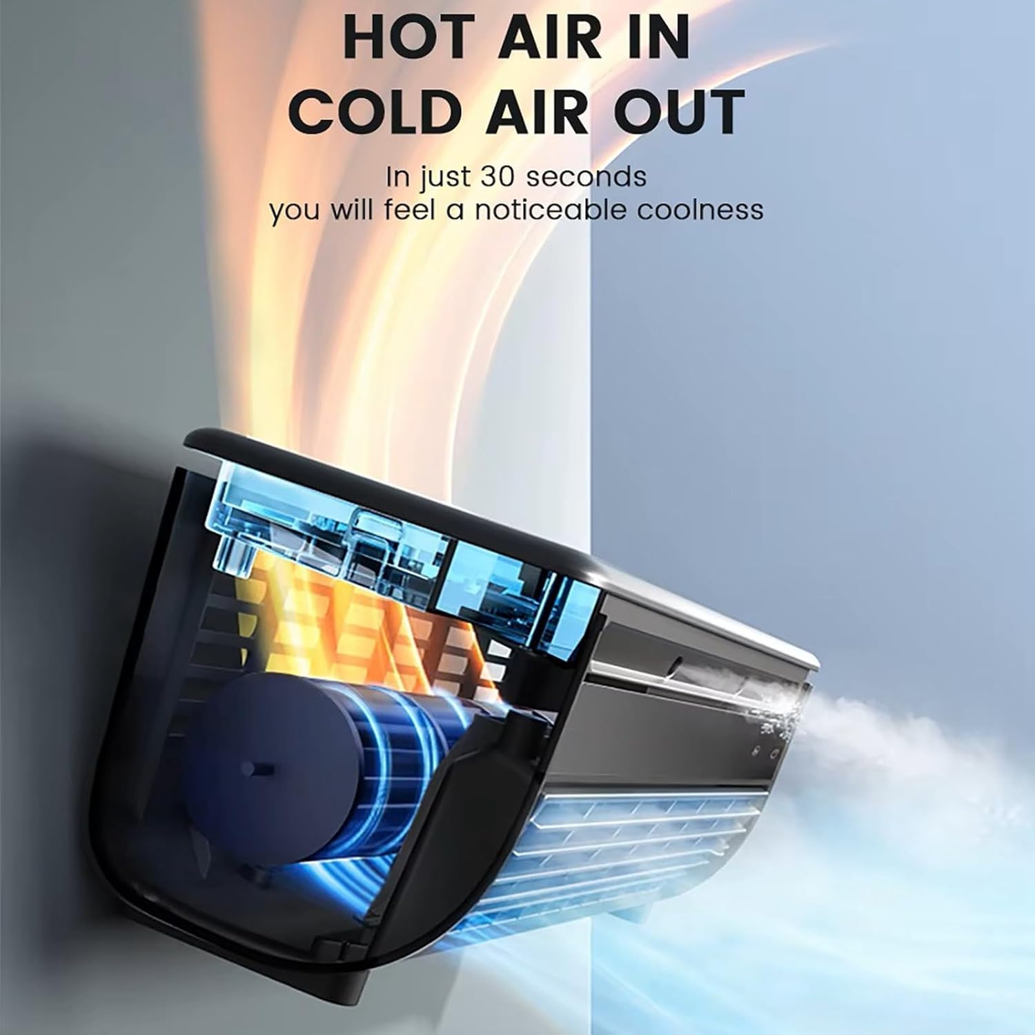 Wall Mounted Air Conditioner with 10s Instant Cooling