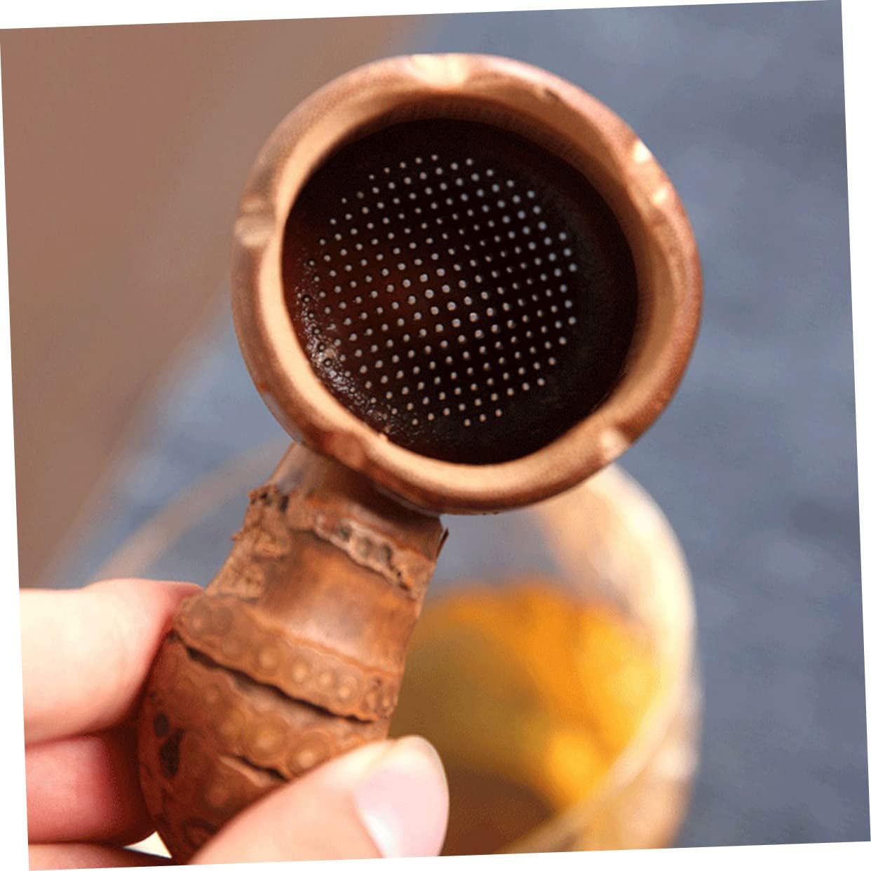 GRIRIW Tea Infuser Bamboo Mesh Filter Strainer