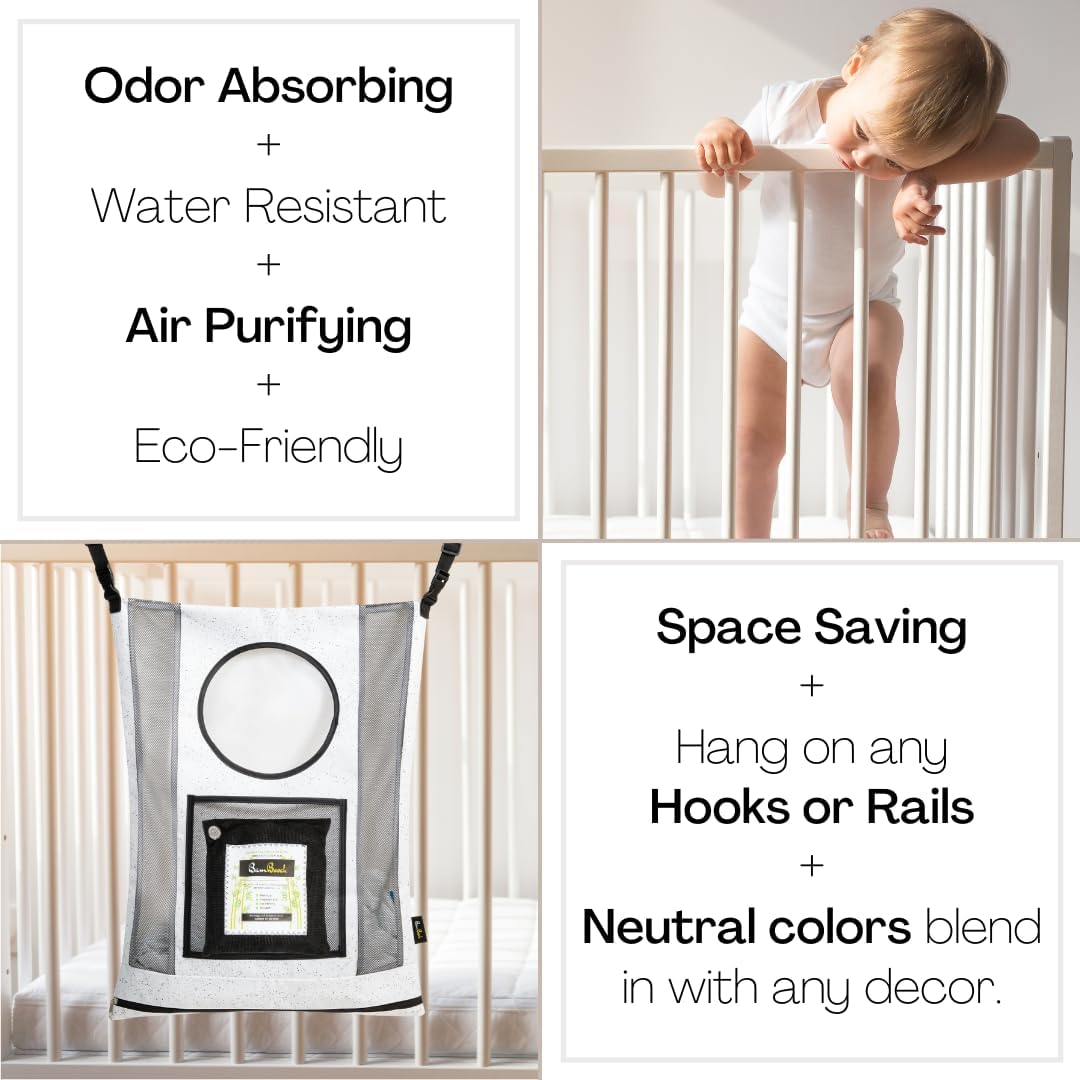 BamBooch Air Purifying Small Laundry Hamper Bag