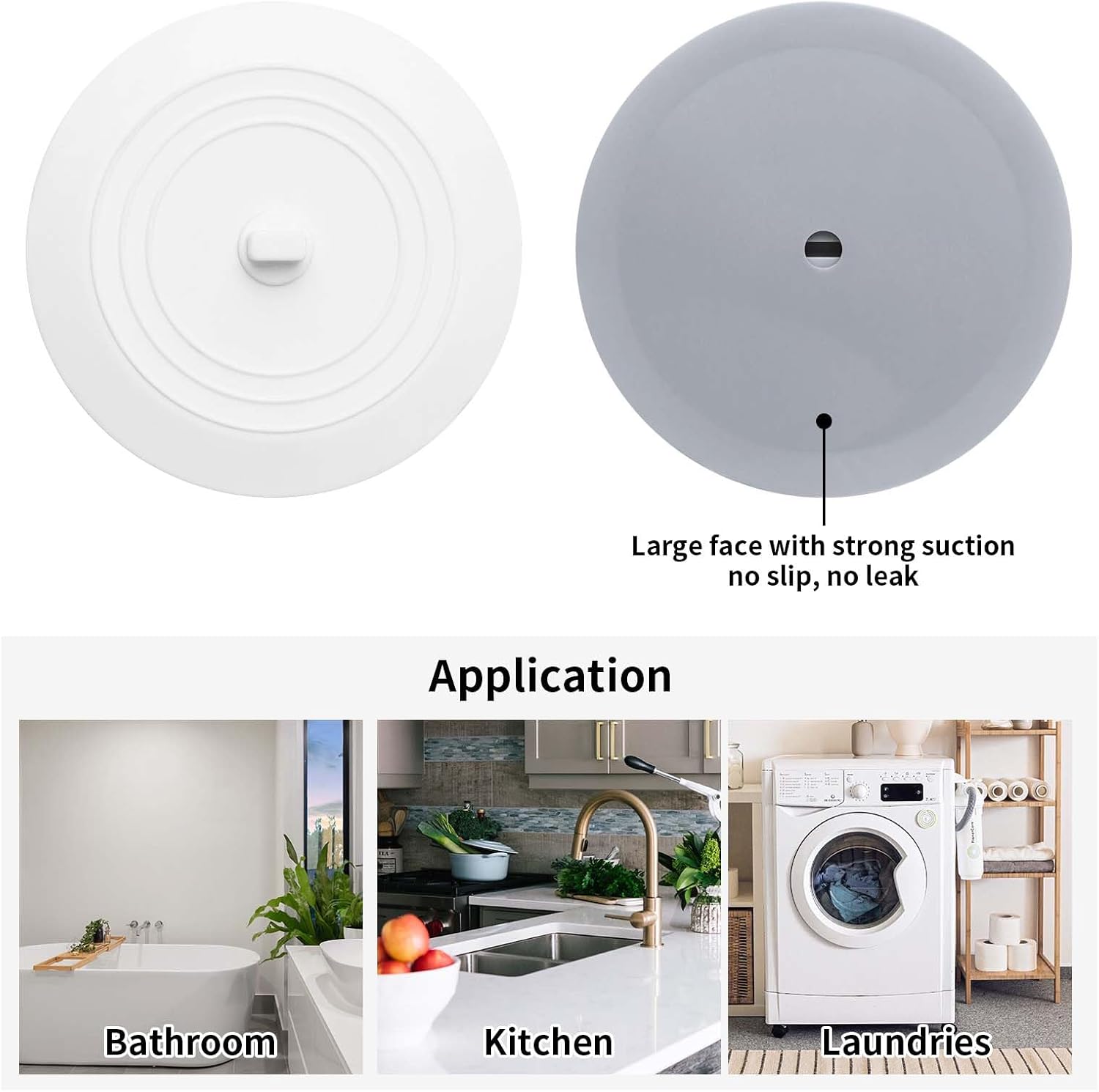 Vaincre 2PCS Bathtub Drain Stopper Set