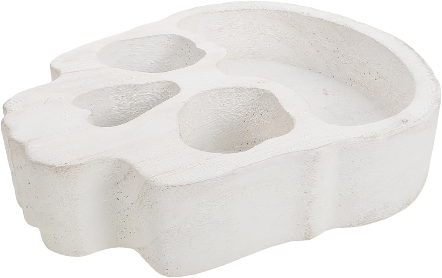 PRETYZOOM Skull Shaped Wood Serving Tray