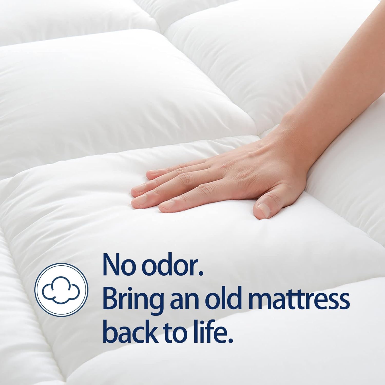 CHOPINMOON Queen Mattress Topper for Back Pain
