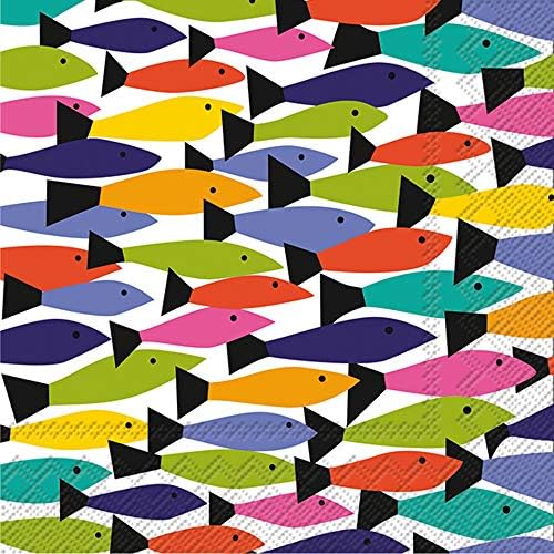 IHR Ideal Home Range Cocktail Napkins 5x5 Rainbow 20-Count