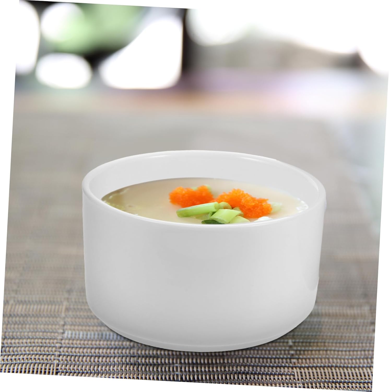 PRETYZOOM Practical Ceramic Soup Bowl Lid Steamer