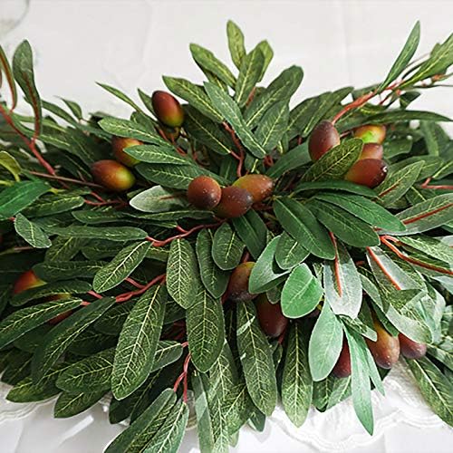 Belupai 30in Artificial Olive Leaves Swag
