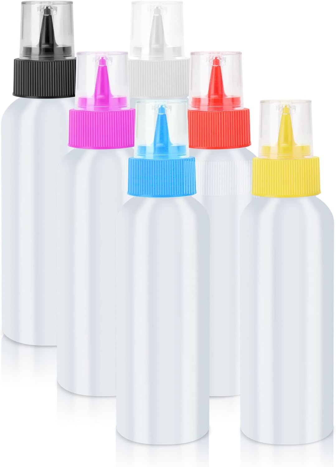6 Pcs Writer Bottles 4 Oz Condiment Squeeze Bottles