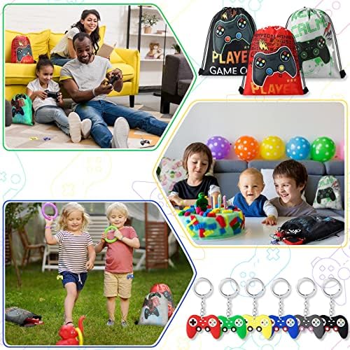 Hungdao 48 Pcs Gamer Party Favors Set
