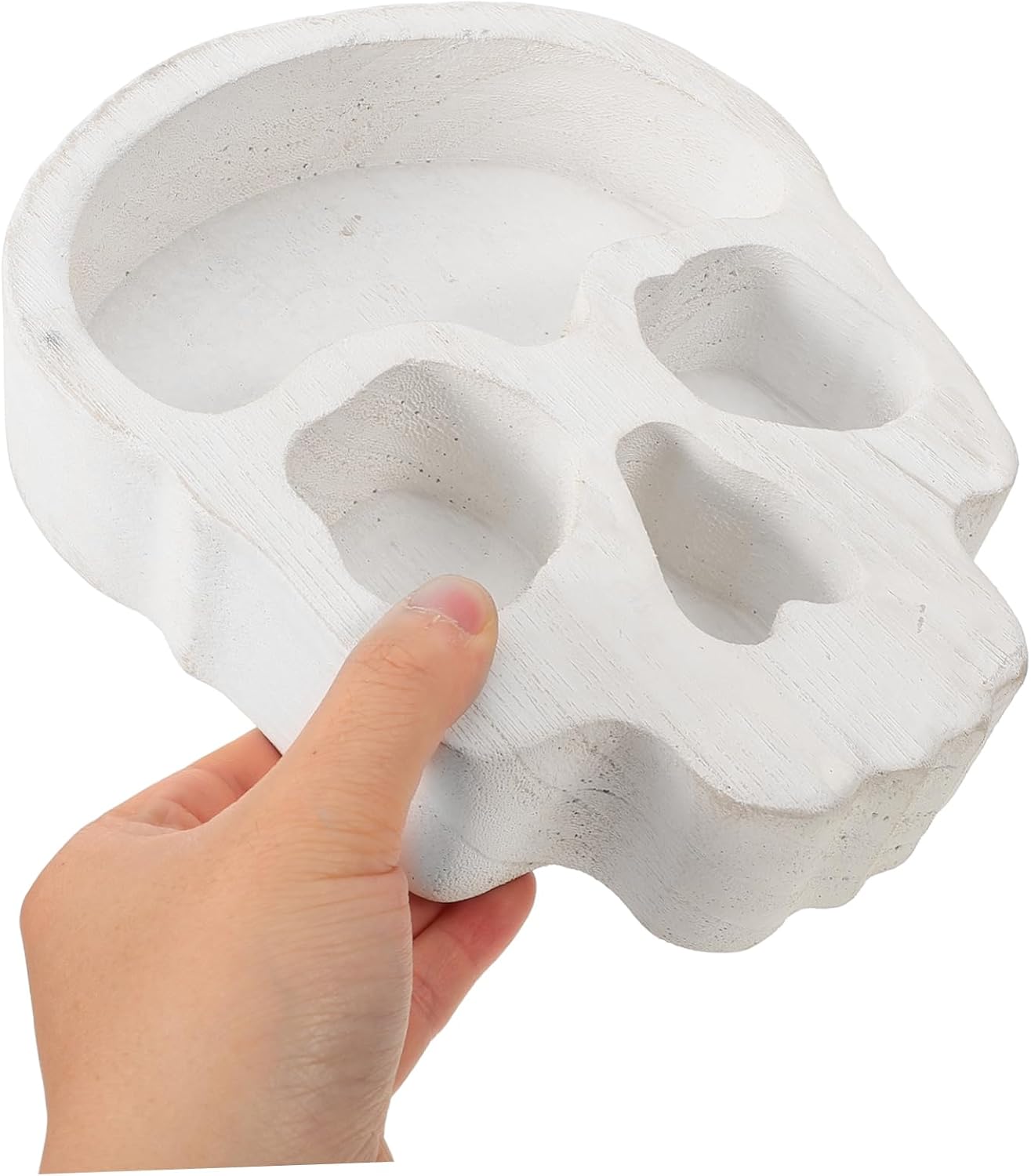 PRETYZOOM Skull Shaped Wood Serving Tray