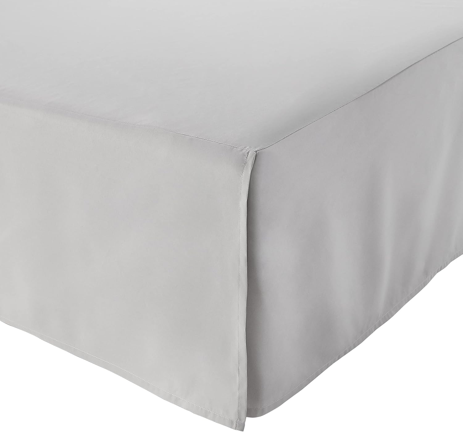 Amazon Basics Light Grey Full Bed Skirt