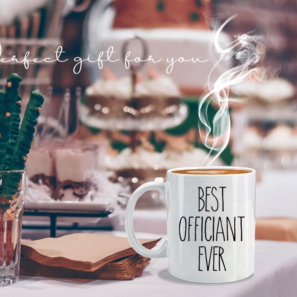 FALJIOK Best Officiant Ever Coffee Mug 11oz
