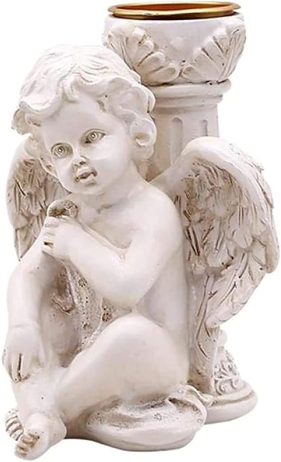 Abstract Resin Angel Sculpture Tabletop Decor