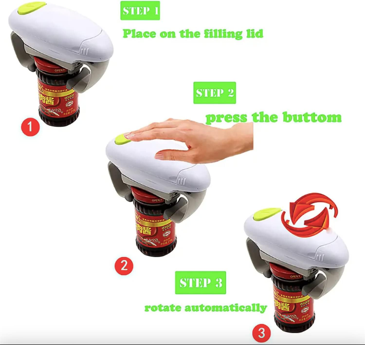 Okian Electric Jar Opener for Weak Hands