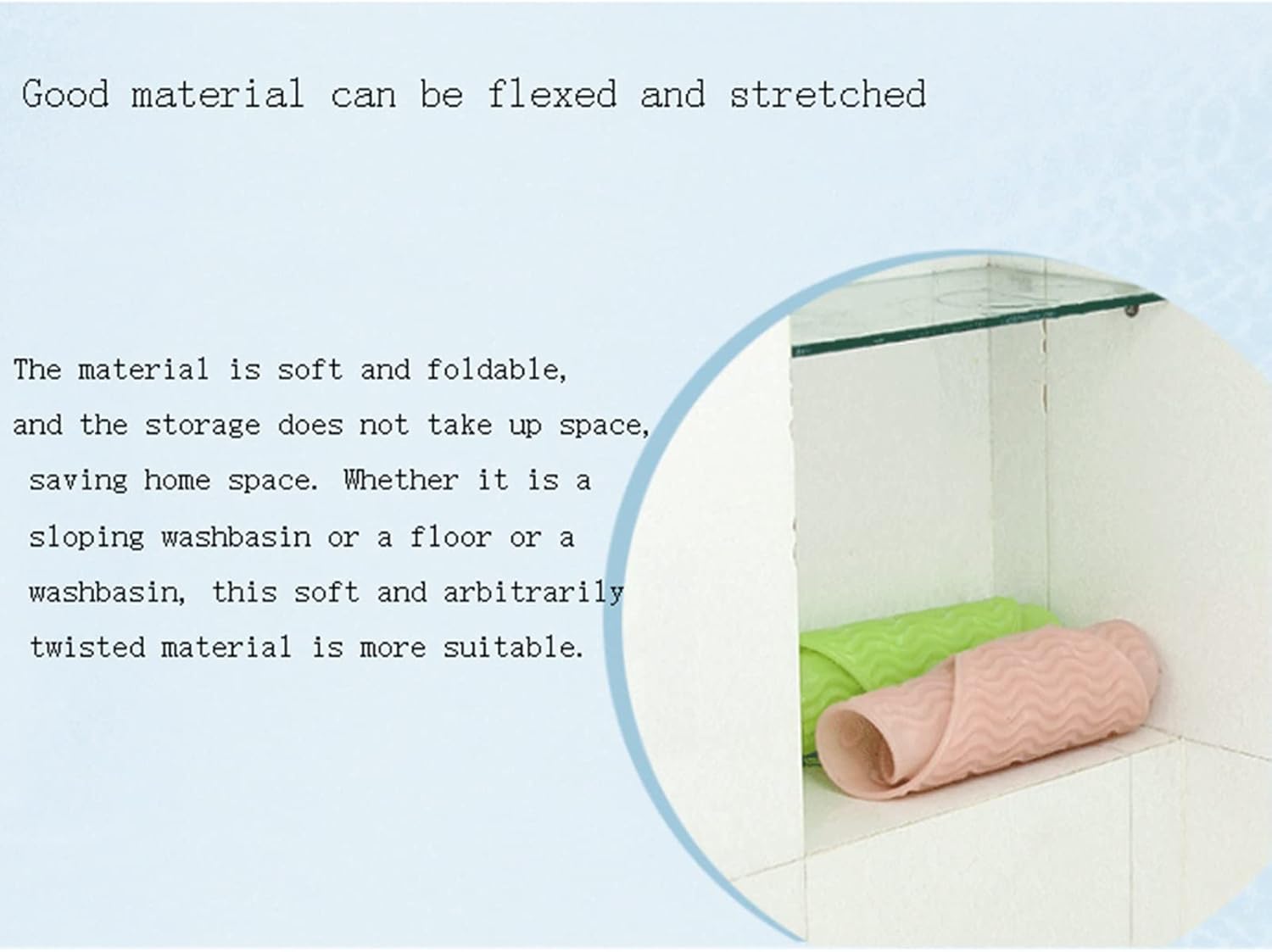 DCFV Foldable Washing Board with Suction Cups and Hanging Hole