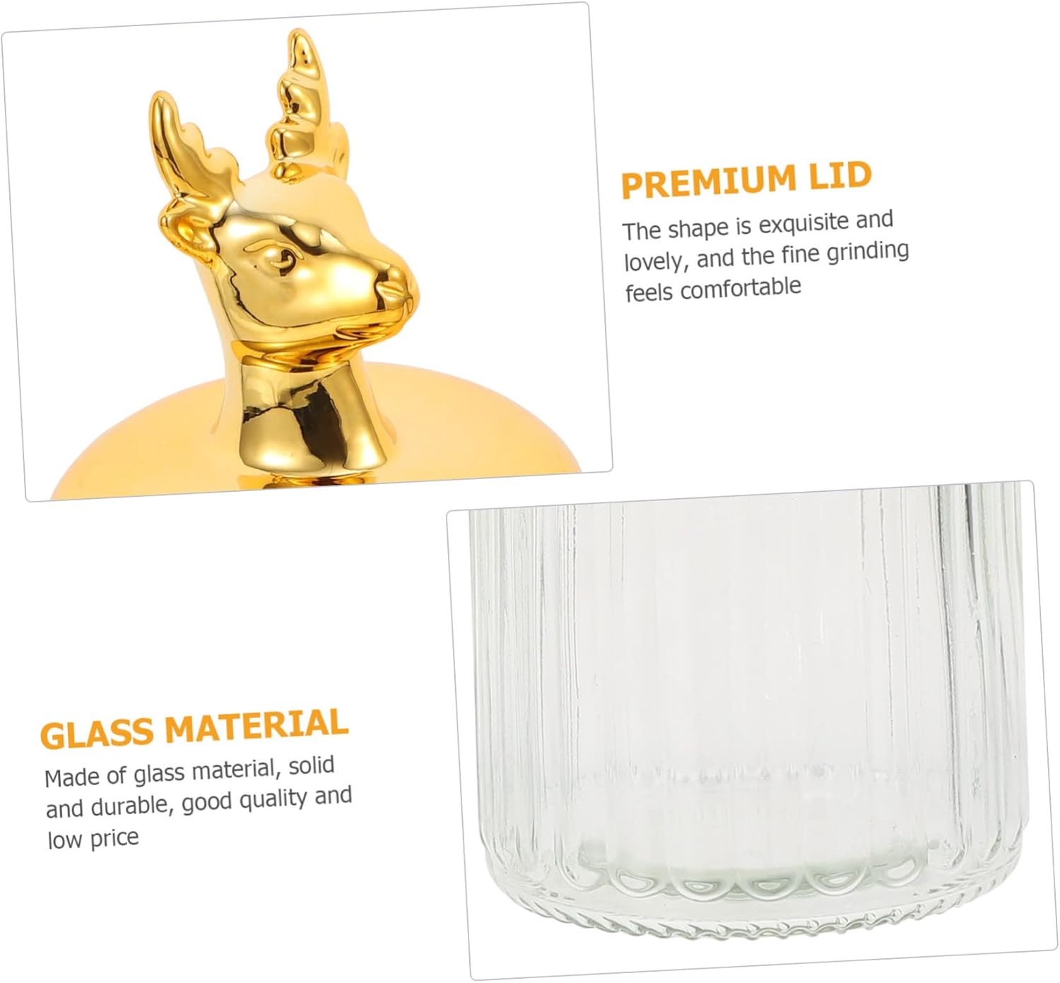 2pcs European Style Animal Glass Storage Jars for Wedding Favors
