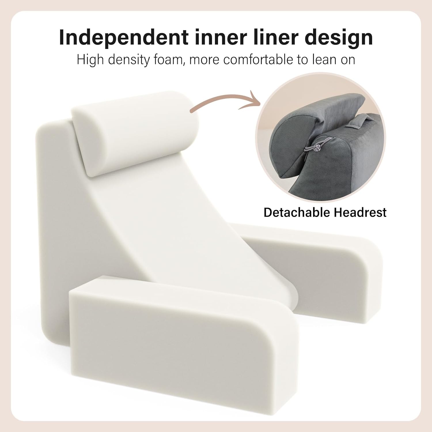 ENITYA Reading Pillow for Bed Sitting and Resting