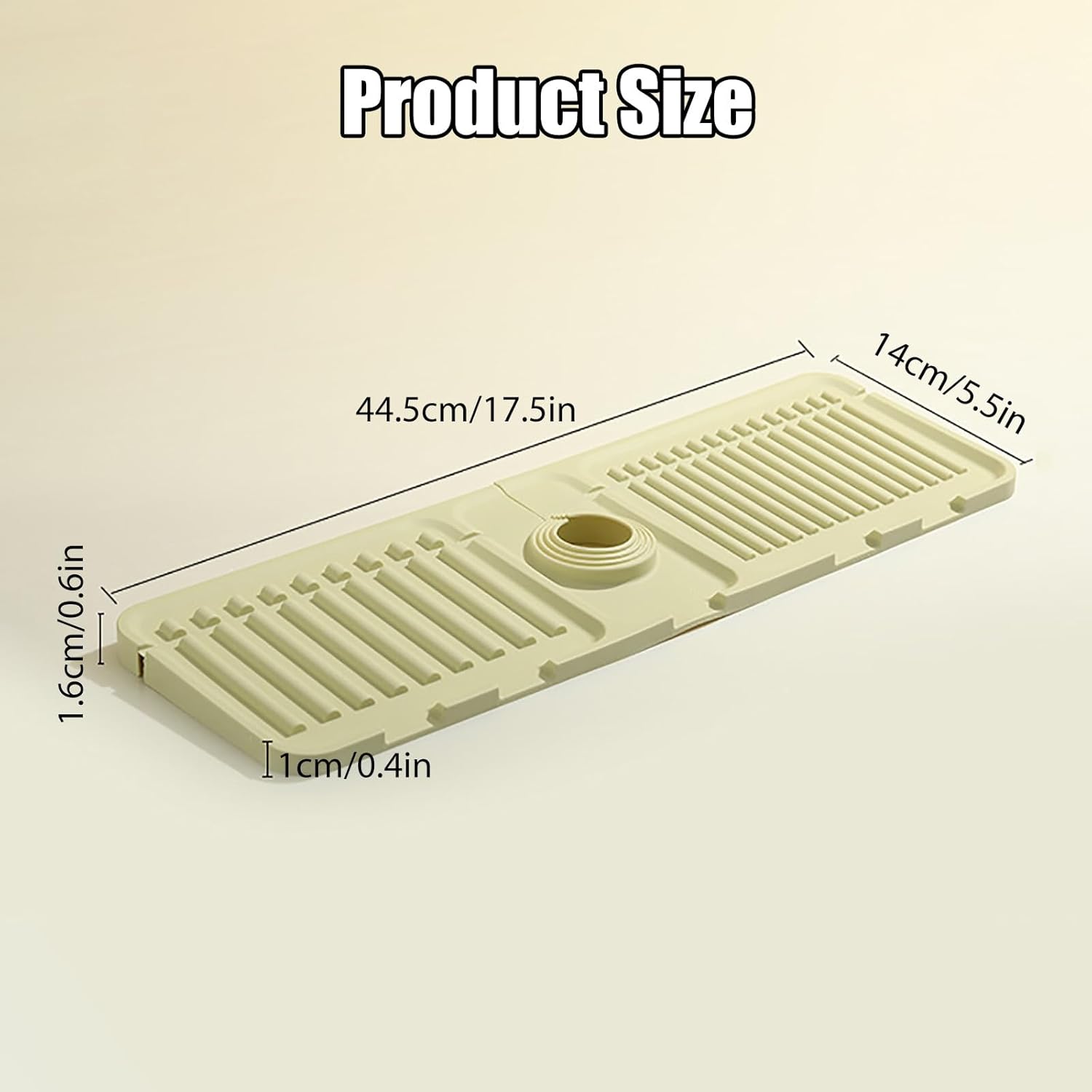 Swicado Faucet Mat - Premium Silicone Splash Guard for Kitchen Sink