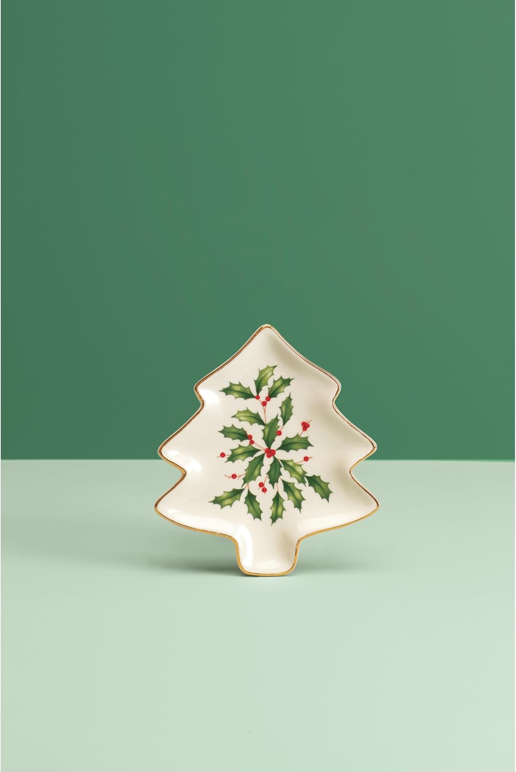 Lenox 879592 Holiday Tree Shaped Party Plate