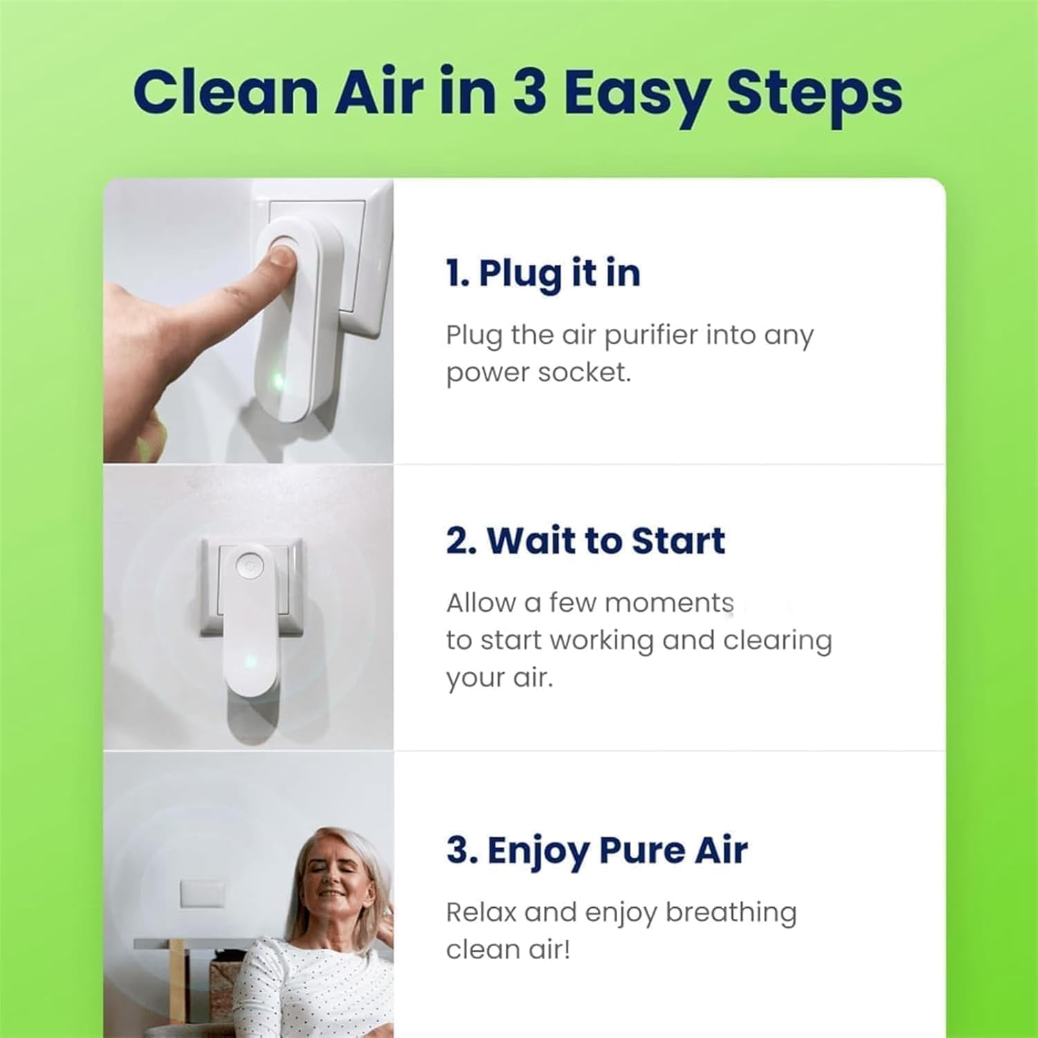 Magair Air Purifier with Silent Design 2 Pcs Pink Plug In 360 Coverage