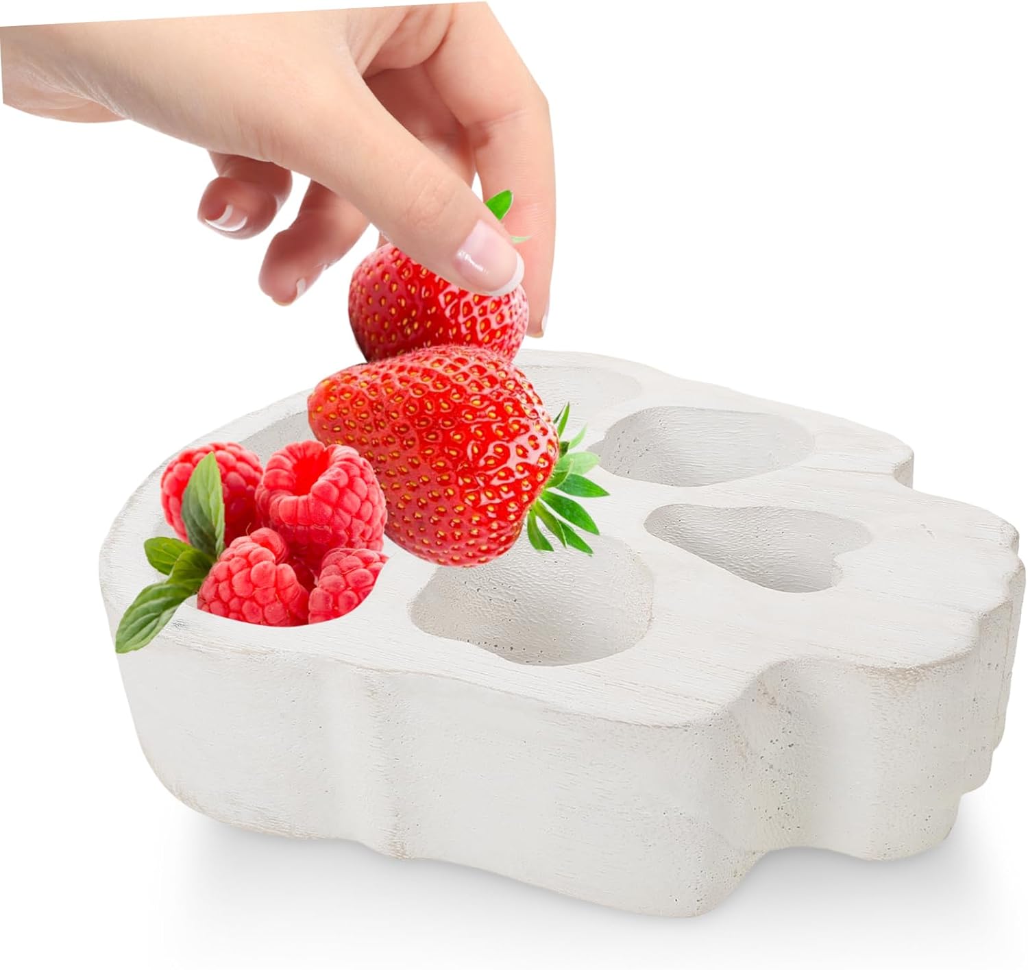 PRETYZOOM Skull Candle Holder Serving Tray for Halloween Parties
