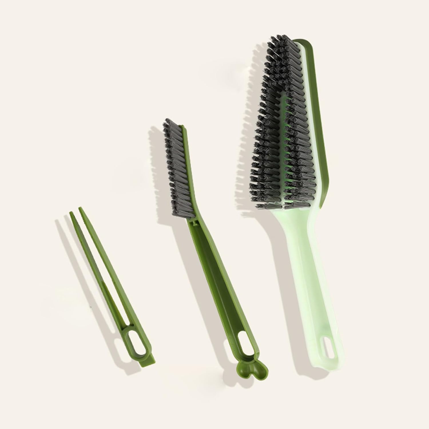 3 in 1 Multifunctional Crevice Cleaning Brush - Green