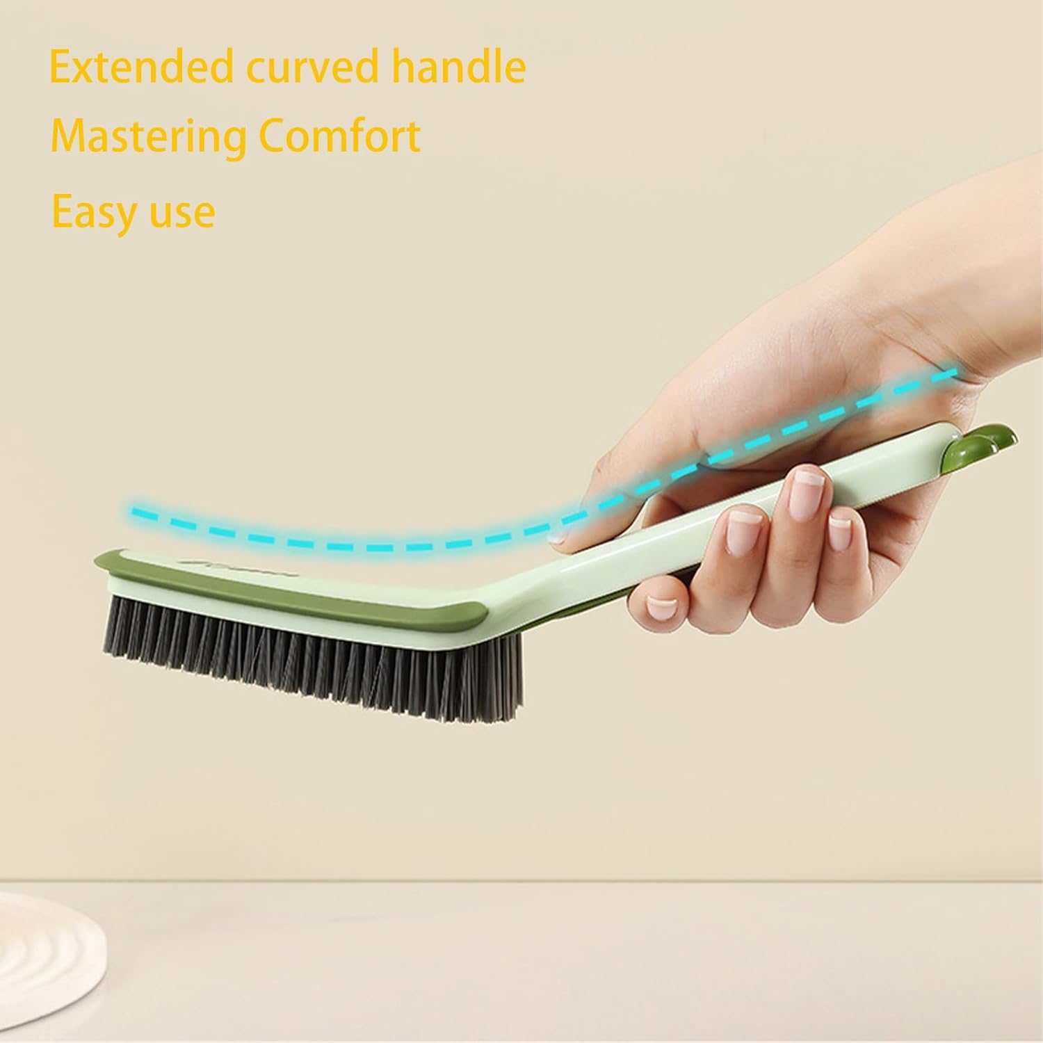 3 in 1 Multifunctional Crevice Cleaning Brush - Green