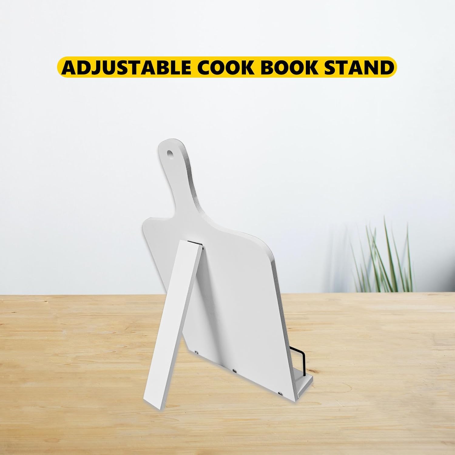 Wooden Cookbook Stand with Conversion Chart