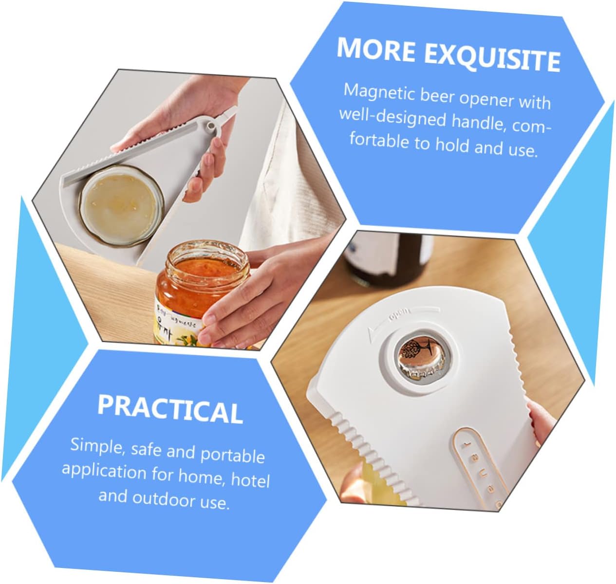 PRETYZOOM Multitool Jar Opener Bottle Cap Lids Remover
