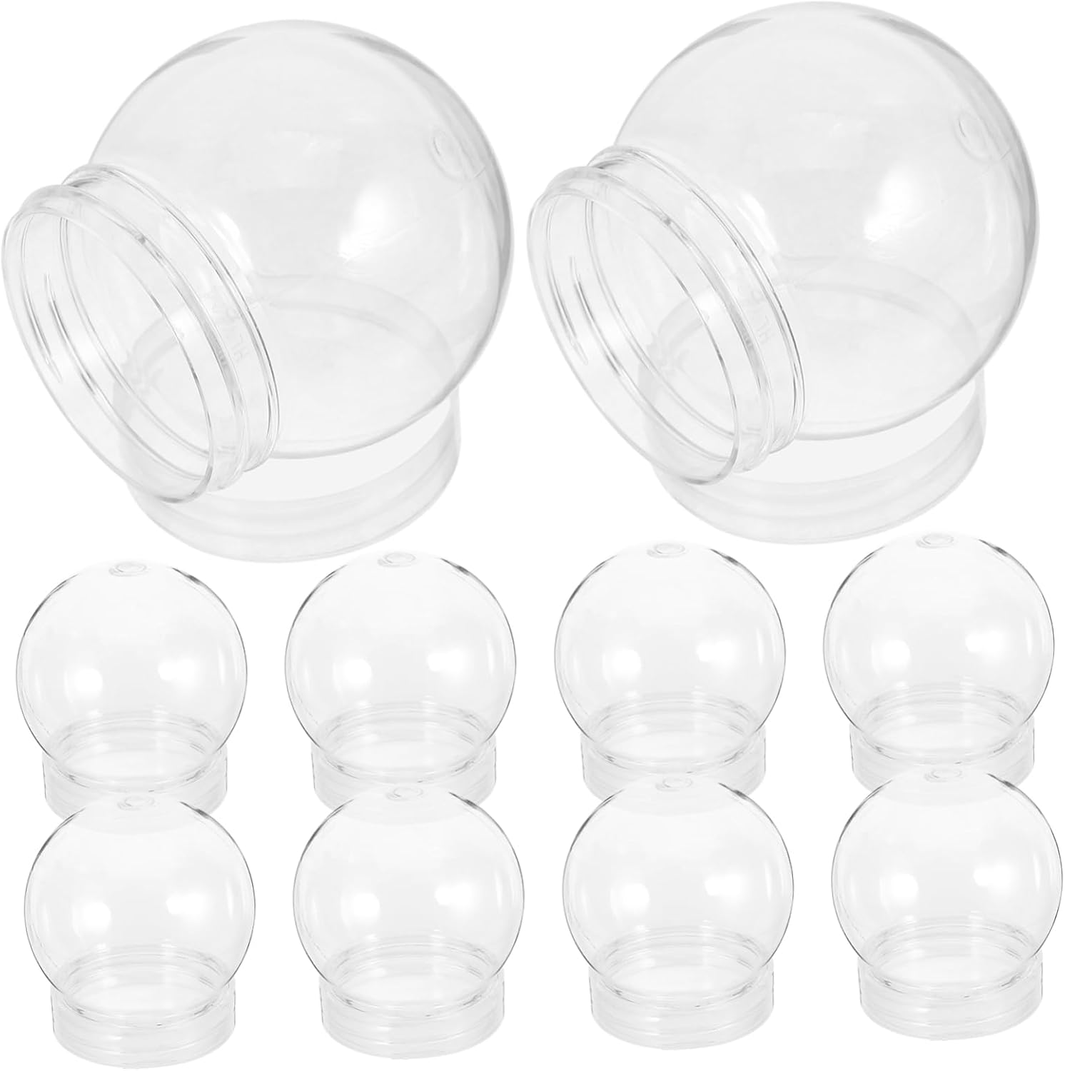 Magiclulu 10pcs Plastic Candy Jars with Lids for Party Favors