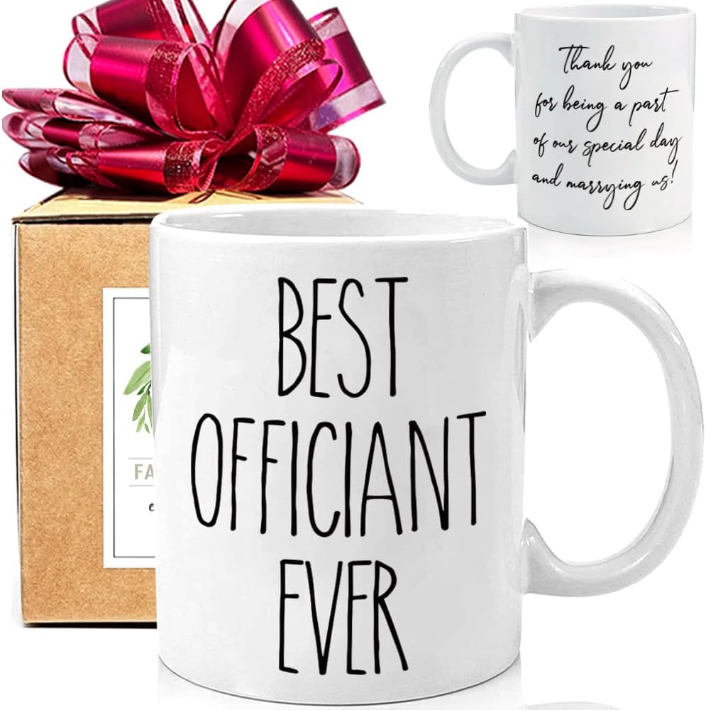 FALJIOK Best Officiant Ever Coffee Mug 11oz