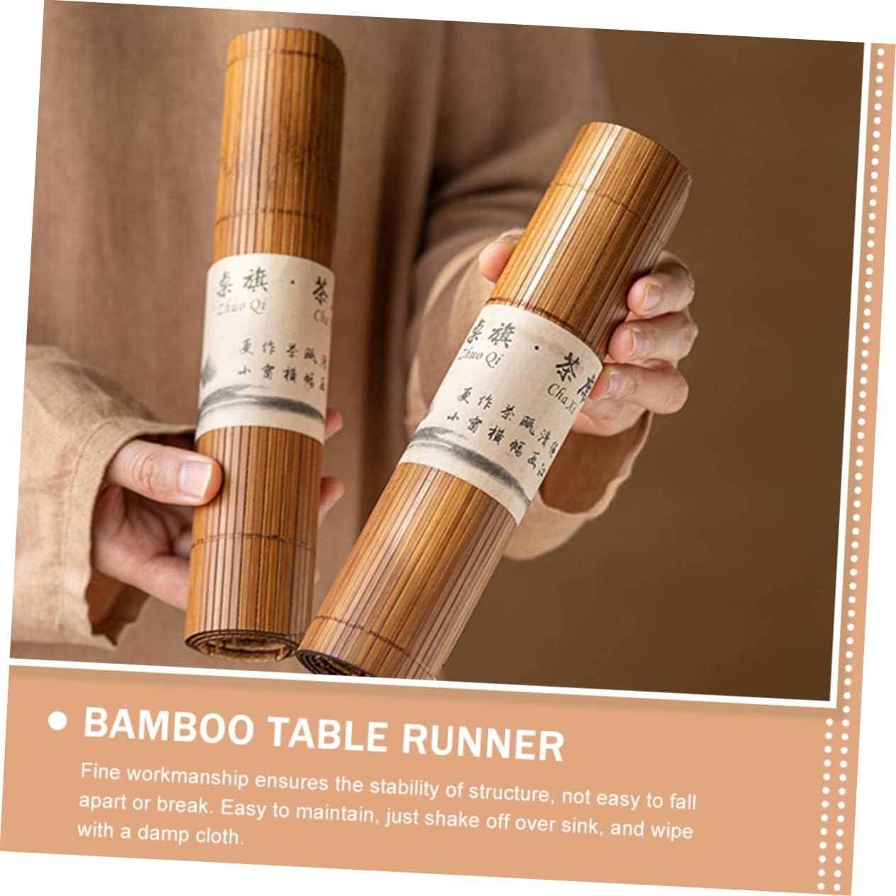 Cabilock Tea Mat Washable Table Runner for Home and Restaurant Use