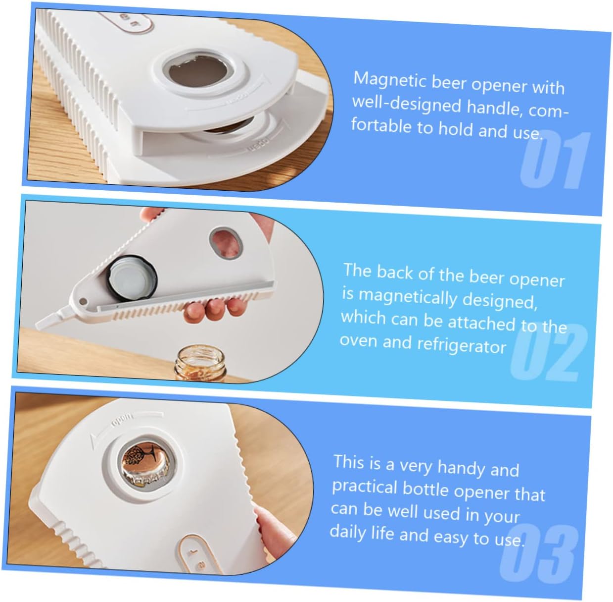PRETYZOOM Multitool Jar Opener Bottle Cap Lids Remover