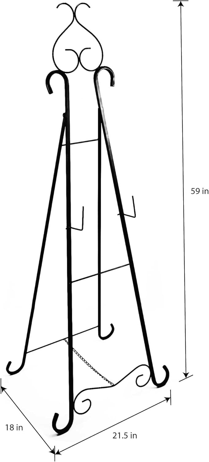 Designstyles Metal Easel Display Stand Black