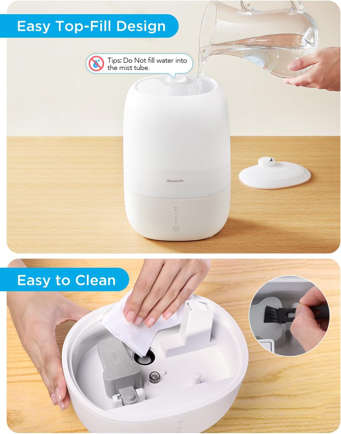 GoveeLife Smart Humidifier with Essential Oil Diffuser and Night Light