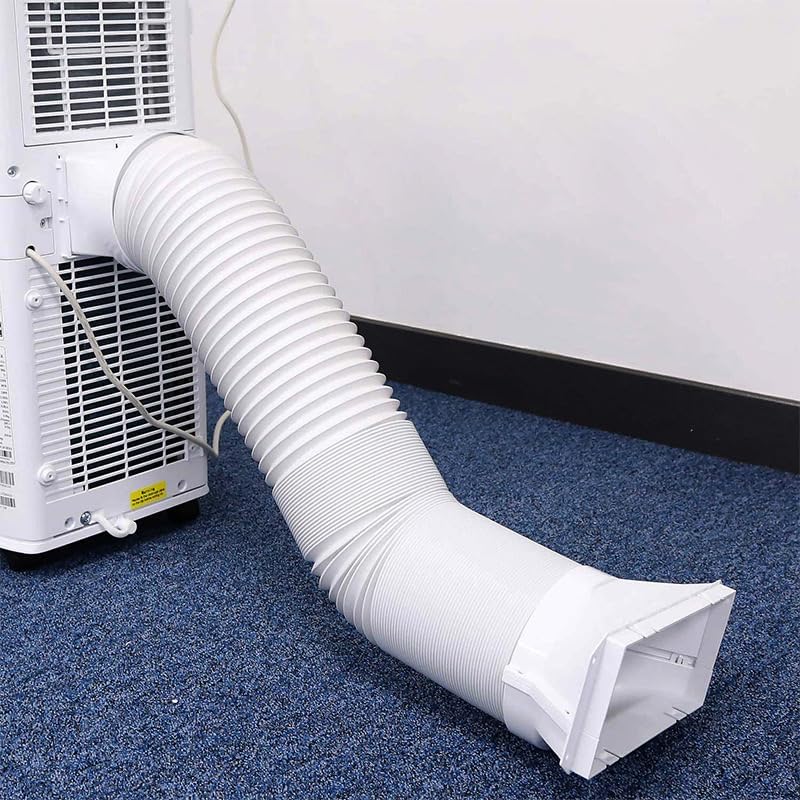 59 Inch Portable Air Conditioner Hose Adapter Square to Round Window Coupler