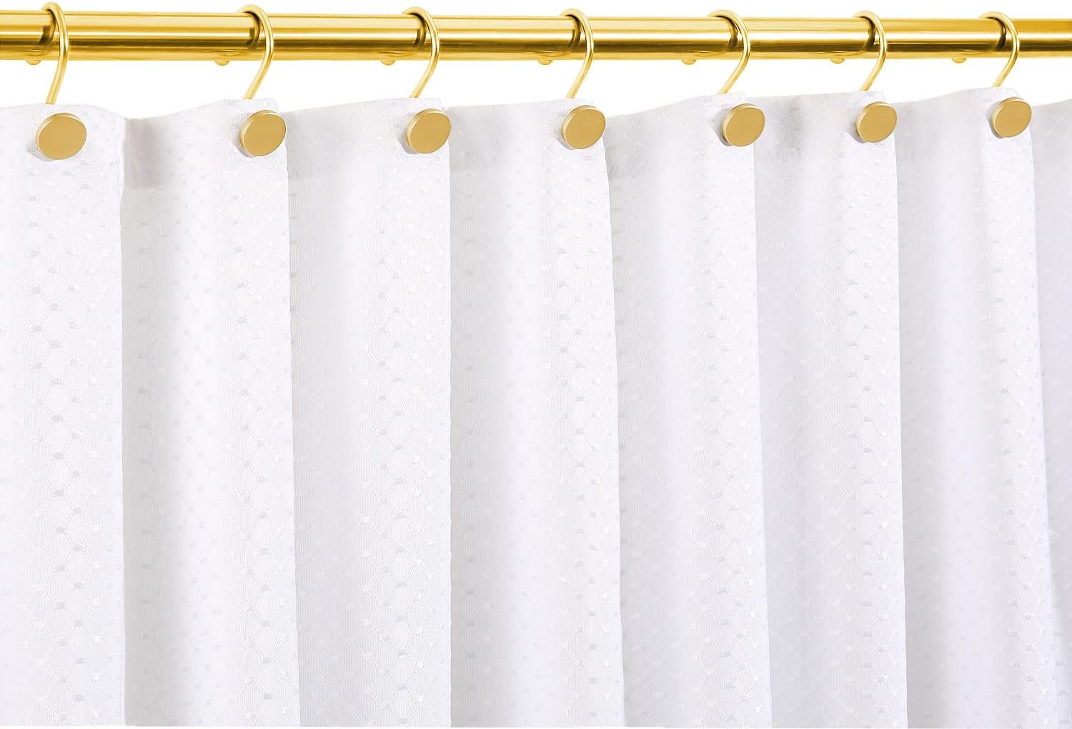 CHICTIE Gold Shower Curtain Hooks Set of 12