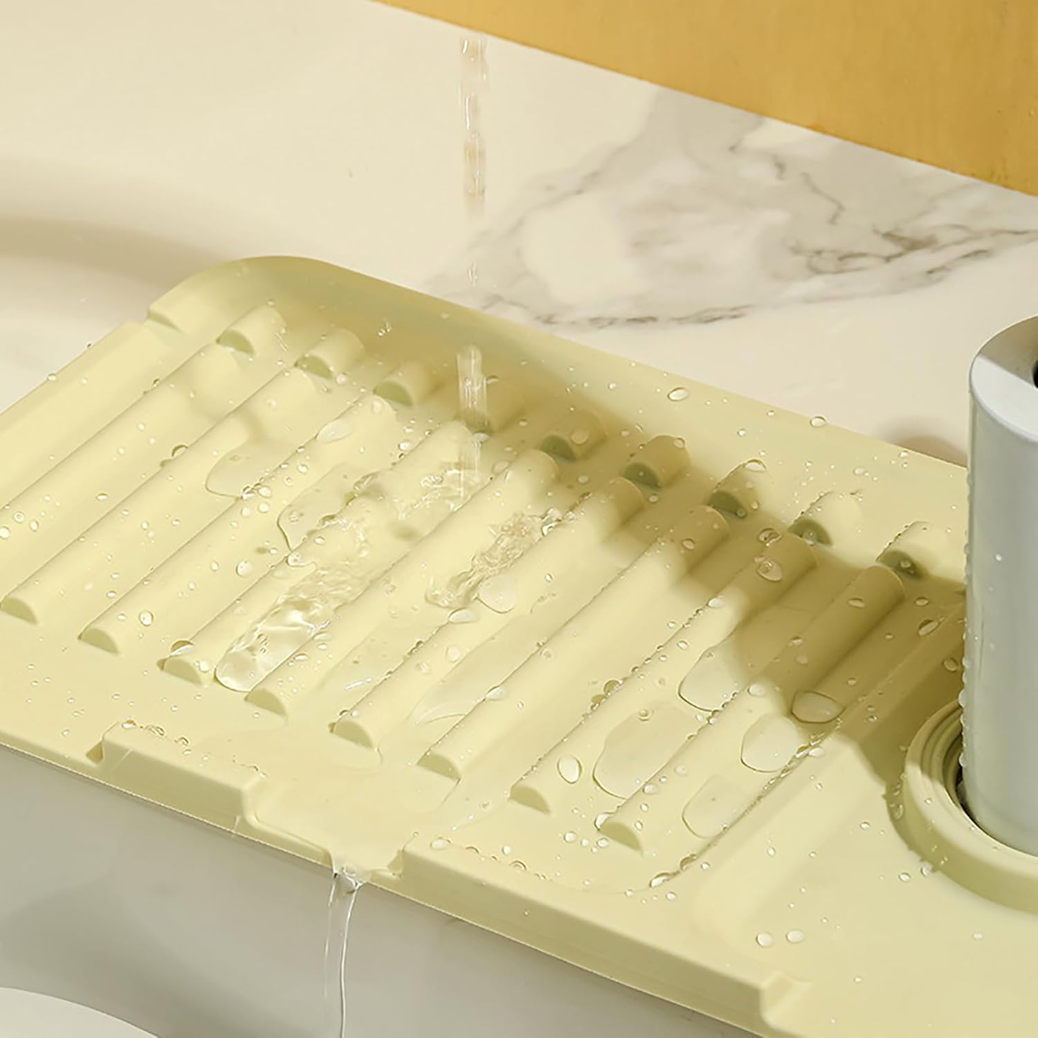 Swicado Faucet Mat - Premium Silicone Splash Guard for Kitchen Sink