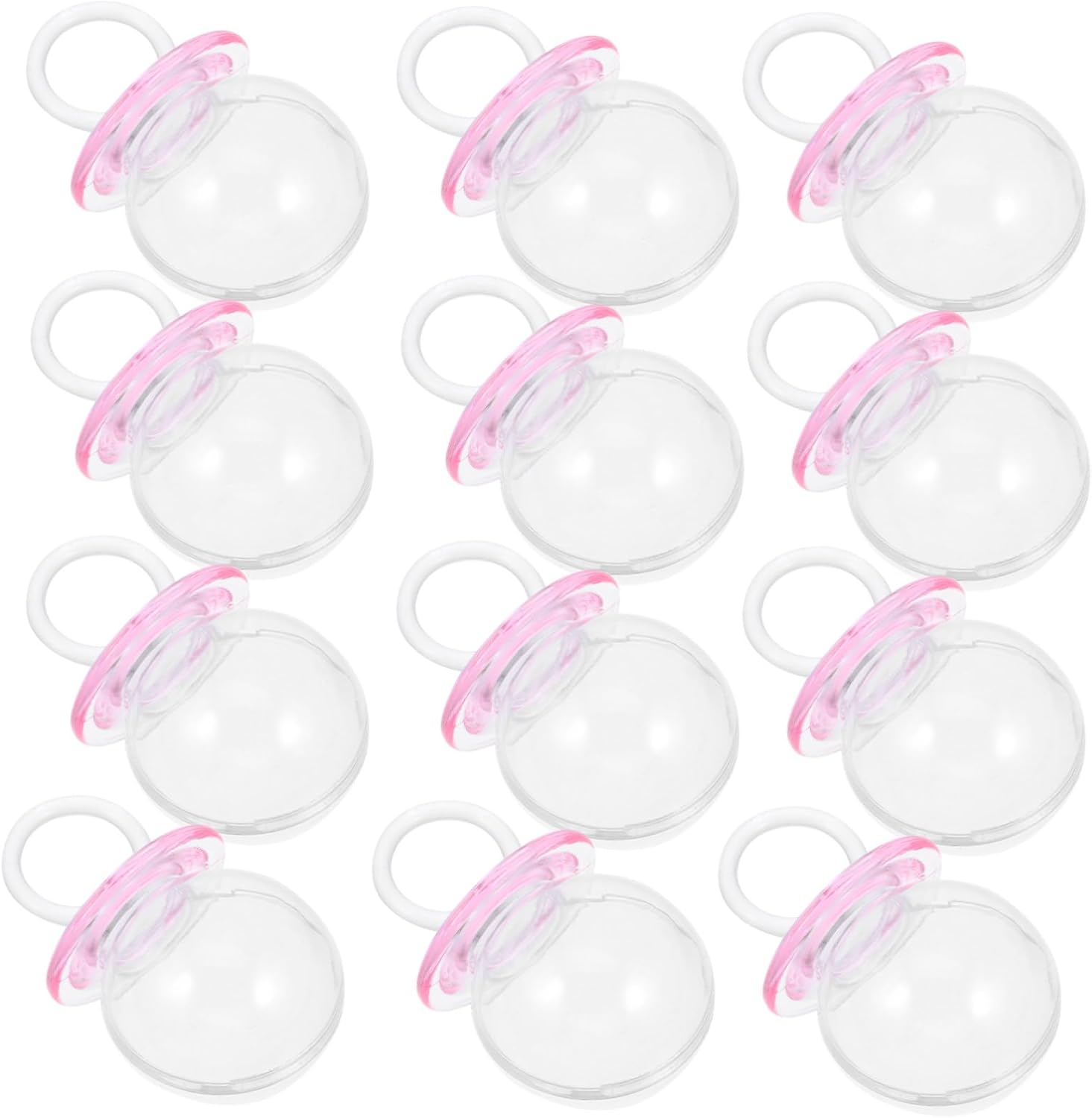 PRETYZOOM 20PCS Baby Shower Candy Boxes Mini Pacifier Holders for Treats