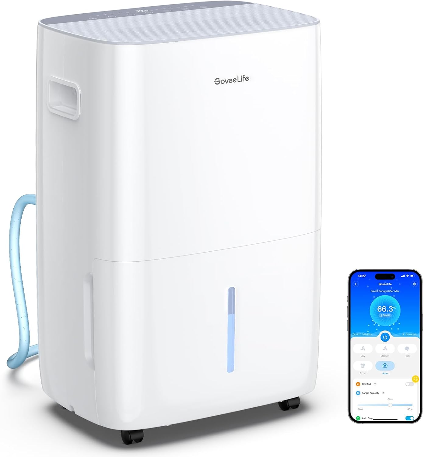 GoveeLife Dehumidifier 4500 Sq Ft Smart Auto Humidity Control