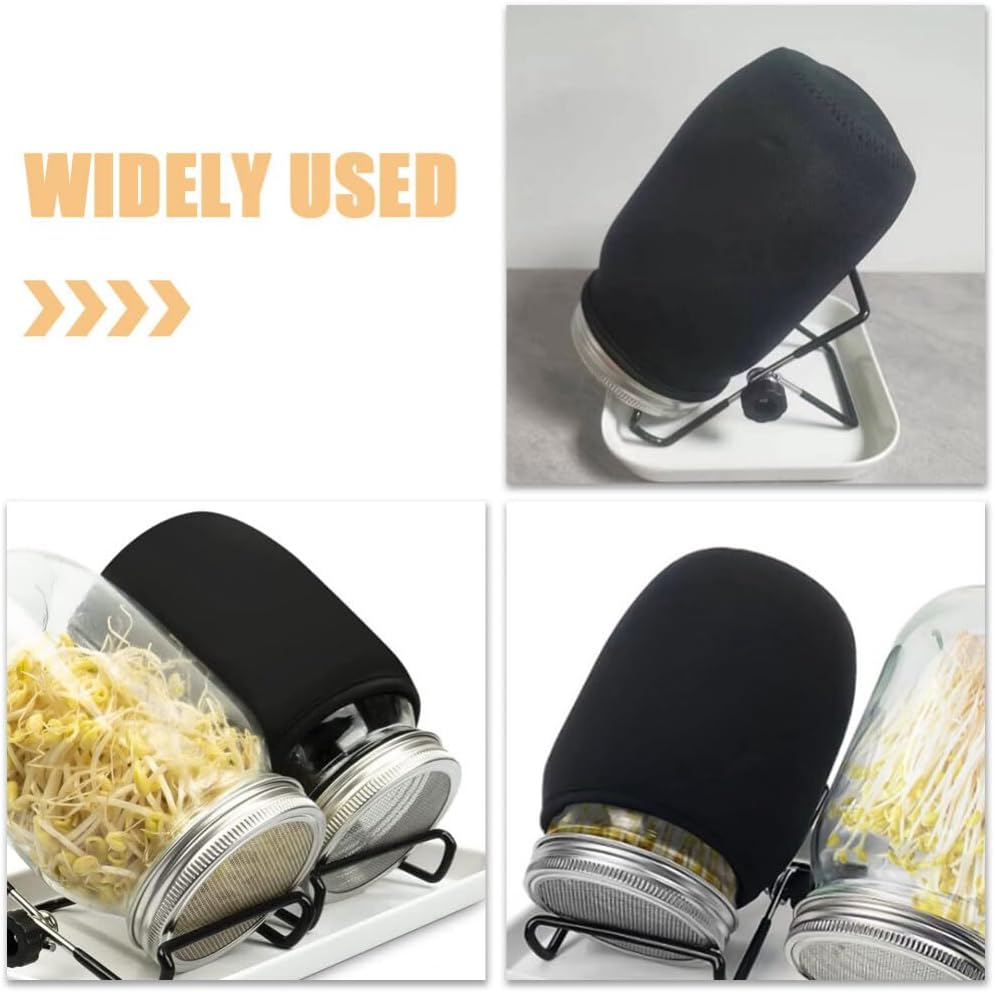 POPETPOP 8pcs Mason Jar Light Sleeve for Sprouting