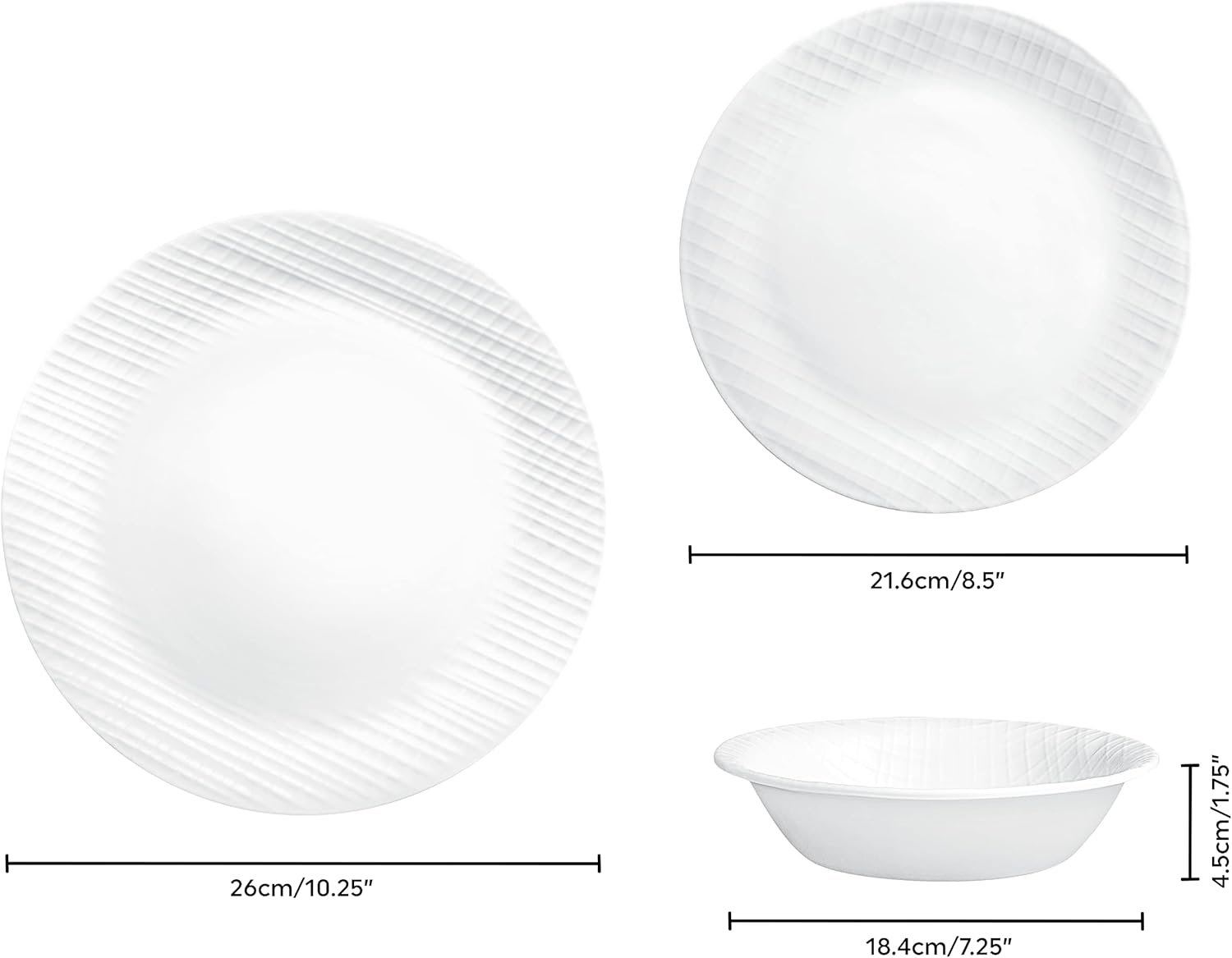 Corelle Dinnerware Set 12-Piece Linen Weave