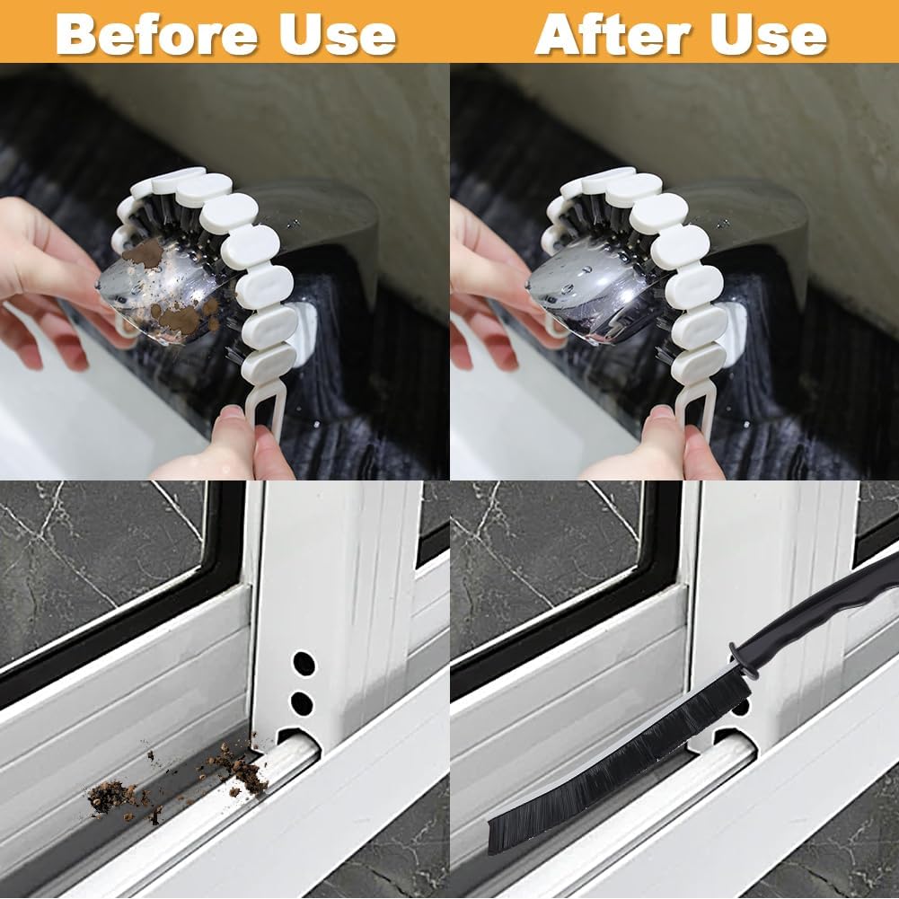 Zxbaers 3 Piece Bendable Cleaning Brushes Set