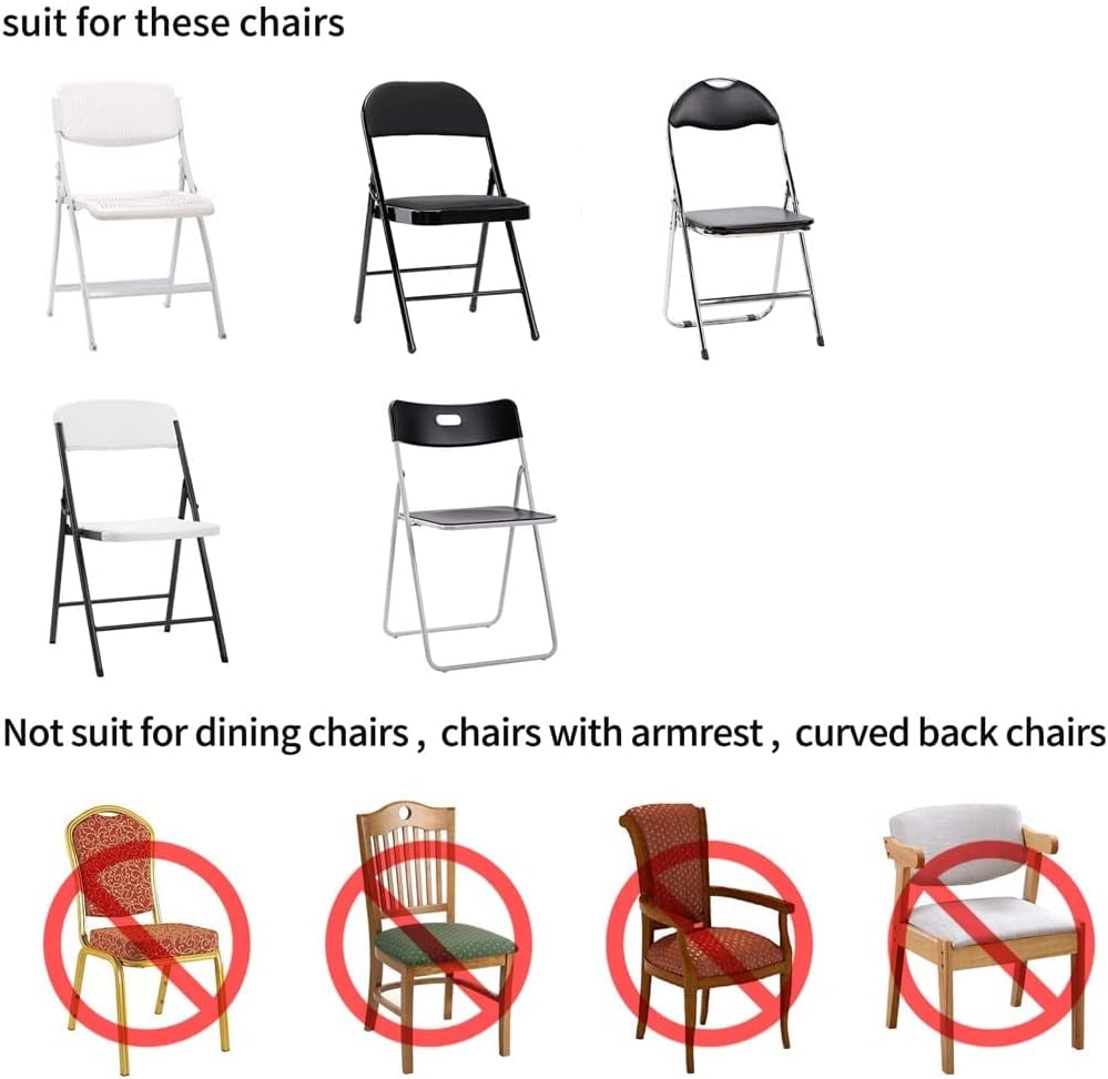Magalo 12 Pack White Spandex Folding Chair Covers