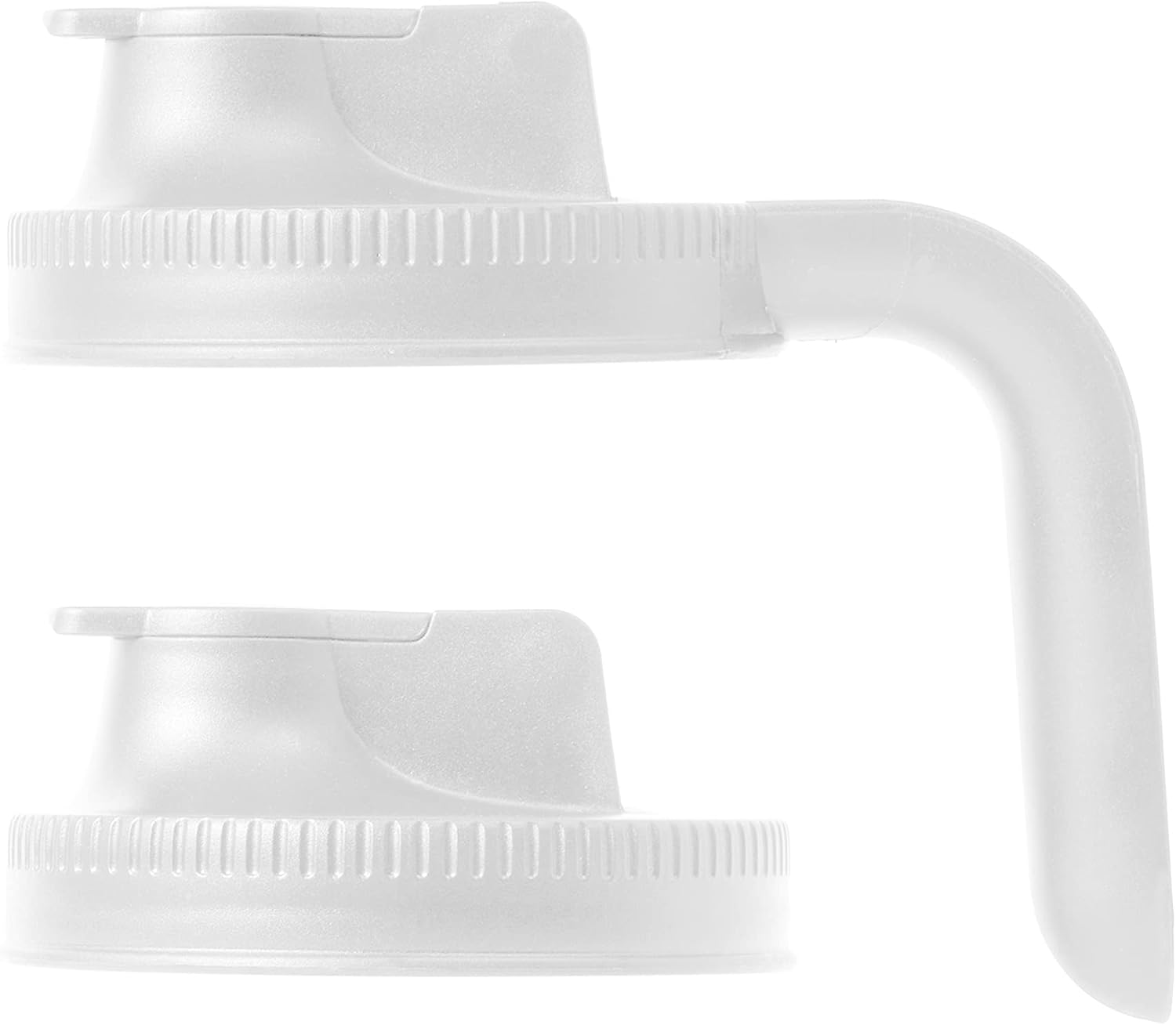 Jarware 82689 White Spout Mason Jar Lid Set of 2