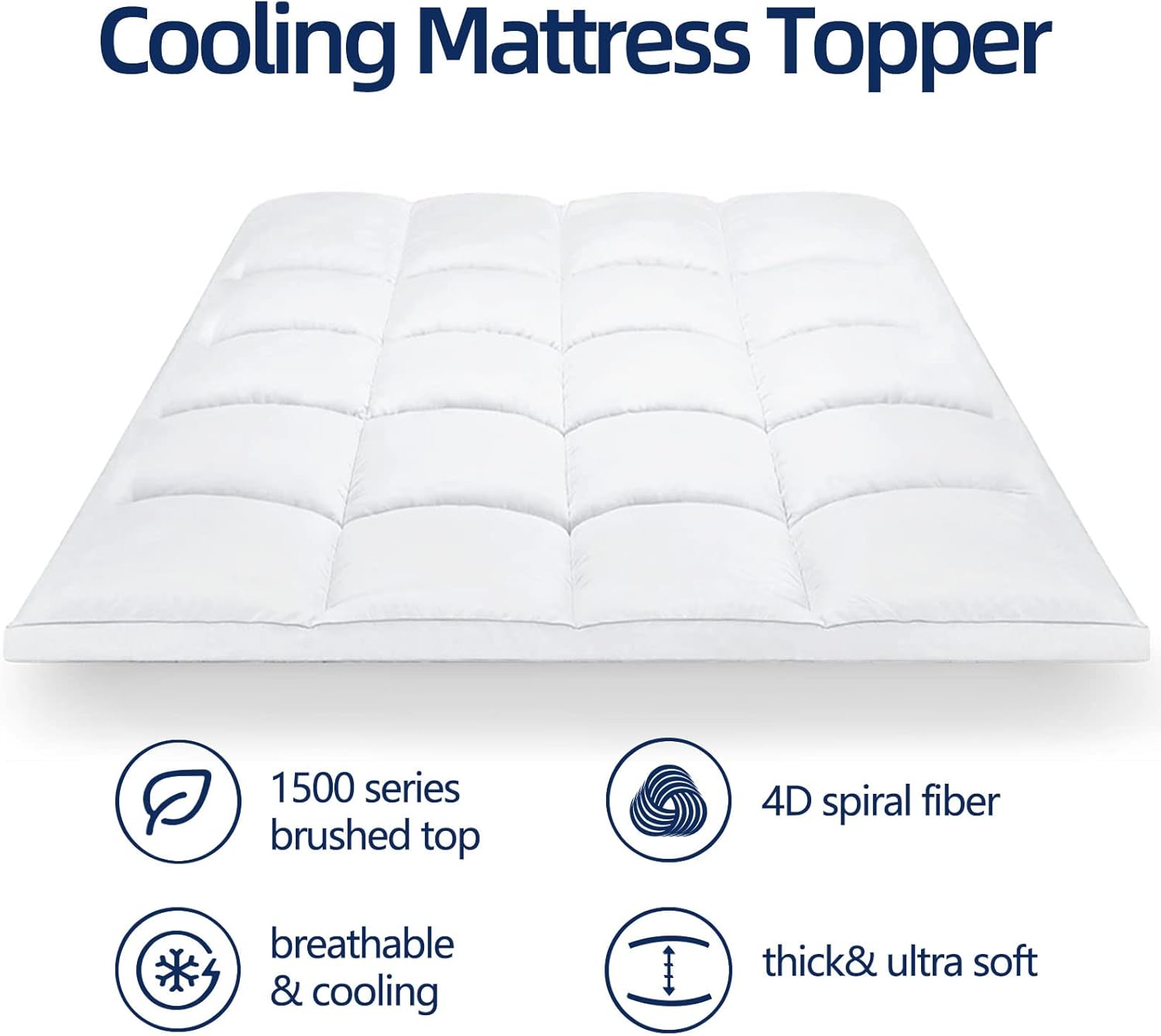 CHOPINMOON Queen Mattress Topper for Back Pain