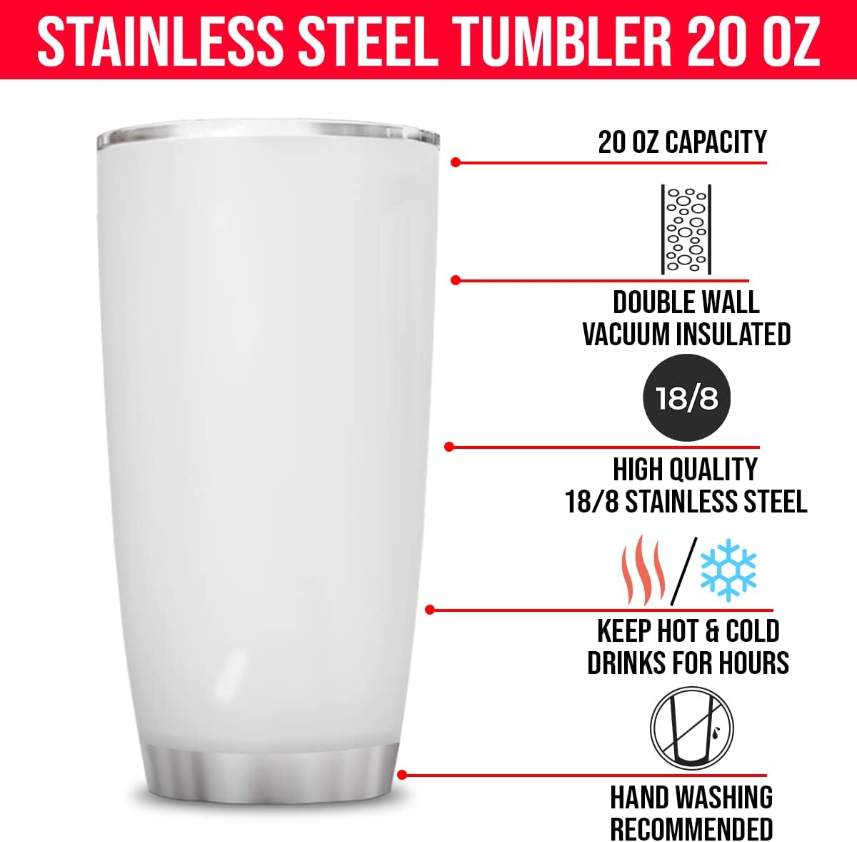 Personalized Photo Tumbler with Custom Images 20oz 30oz Insulated Stainless Steel