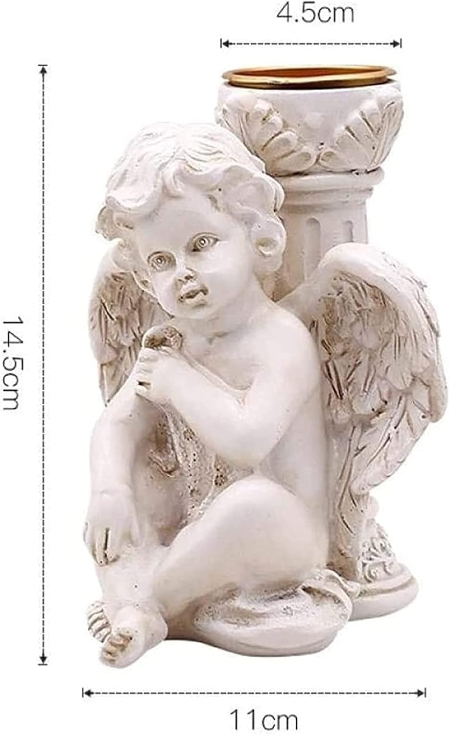 Abstract Resin Angel Sculpture Tabletop Decor