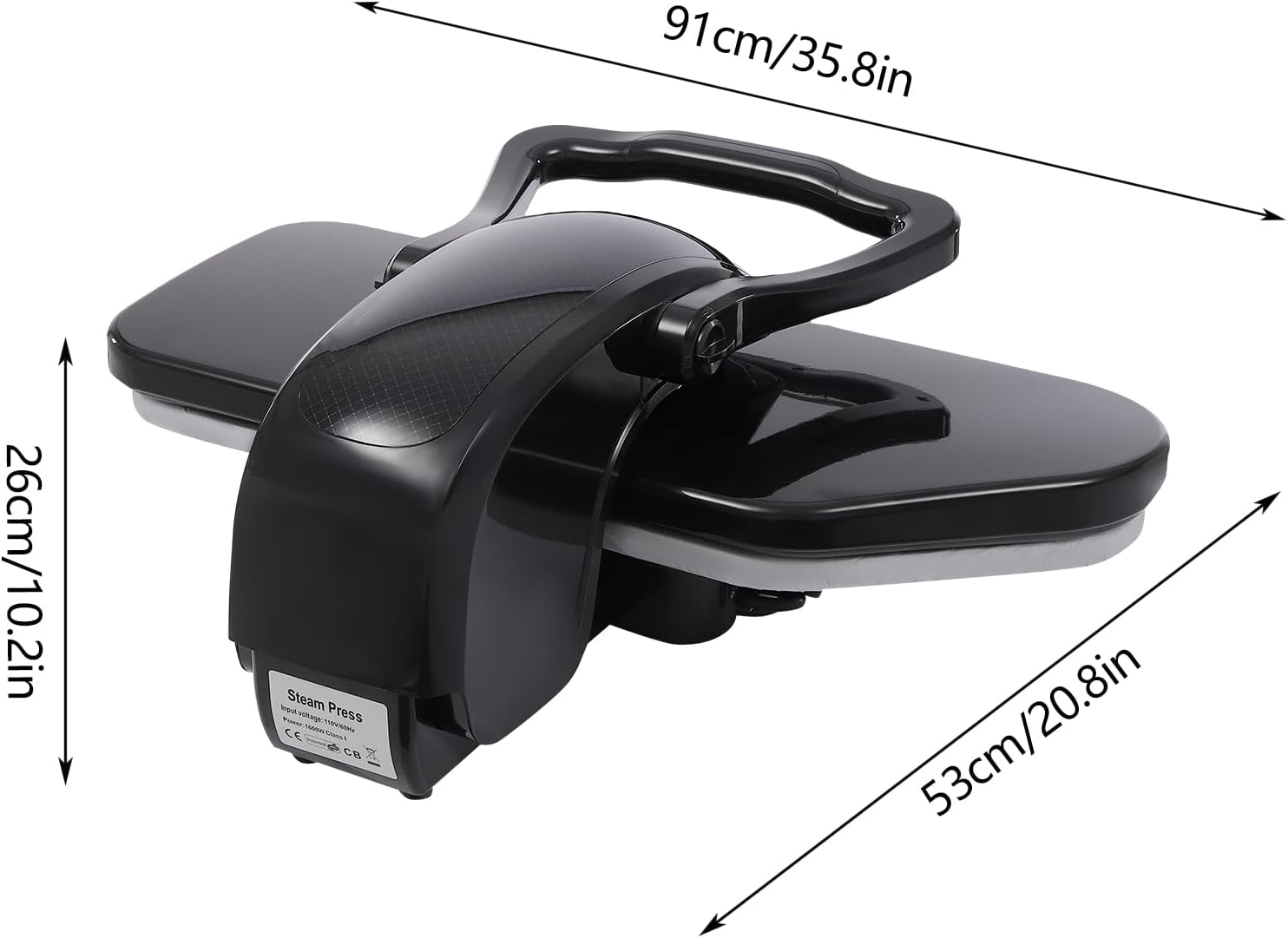 Pinkelin 1600W Digital Steam Press with 5 Temp Settings